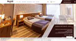 Desktop Screenshot of hotelavanti.cz