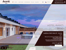 Tablet Screenshot of hotelavanti.cz